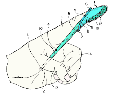 Fingertip Toothbrush - Patently Absurd !