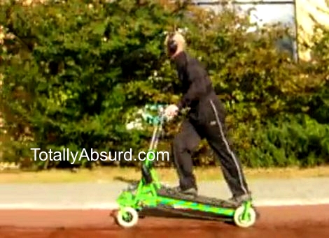 Real Stuff! Poor Man's Segway - TotallyAbsurd.com