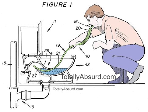 Toilet Snorkel.  Copyright TotallyAbsurd.com